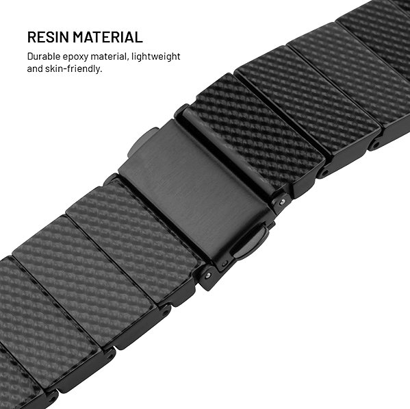 Remienok na hodinky FIXED Resin Strap pre Apple Watch 44/45/46/49 mm Carbon Black ...
