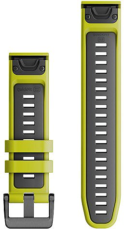 Armband Garmin Silikon QuickFit 22 - Electric Lime/Graphite ...