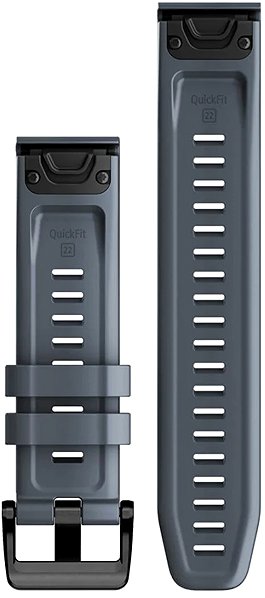 Armband Garmin Silikon QuickFit 22 - Granite Blue ...