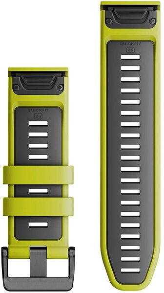 Armband Garmin Silikon QuickFit 26 - Electric Lime/Graphite ...