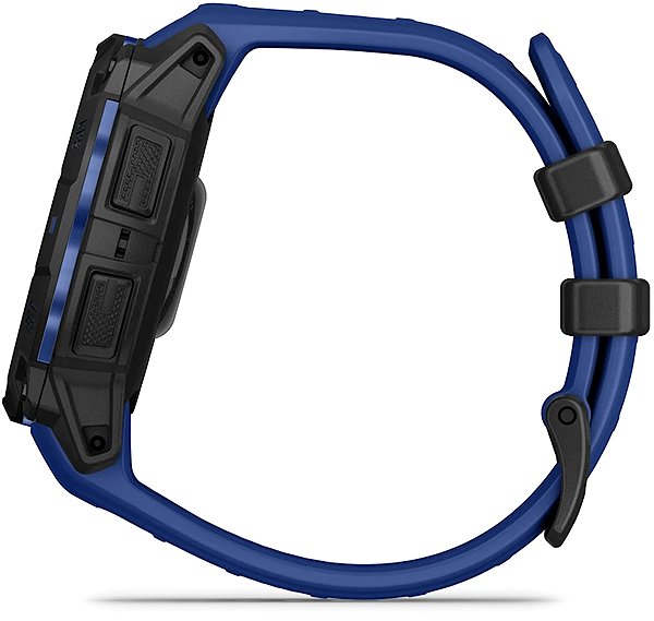 Smart Watch Garmin Instinct 3 45mm AMOLED Black/Bolt Blue band ...
