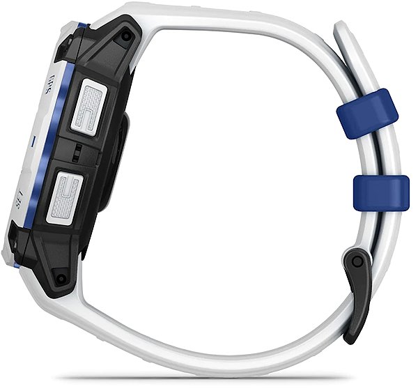 Smart Watch Garmin Instinct 3 45mm Solar Whitestone/Bolt Blue band ...