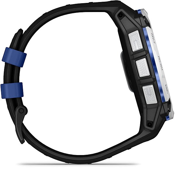 Smart Watch Garmin Instinct 3 50mm Solar Whitestone/Bolt Blue band ...