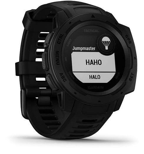 Smart Watch Garmin Instinct Tactical Black Optic Lateral view
