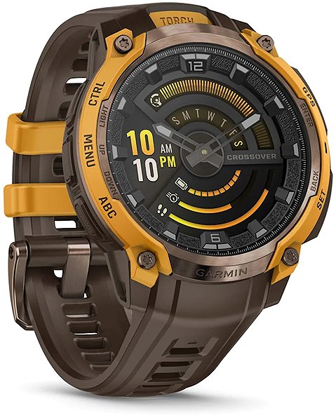 Smart Watch Garmin Instinct Crossover AMOLED Bronze/Sunburst ...
