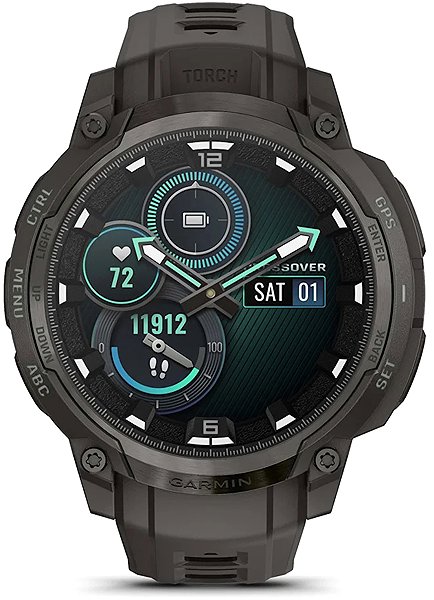 Smart Watch Garmin Instinct Crossover AMOLED Charcoal ...