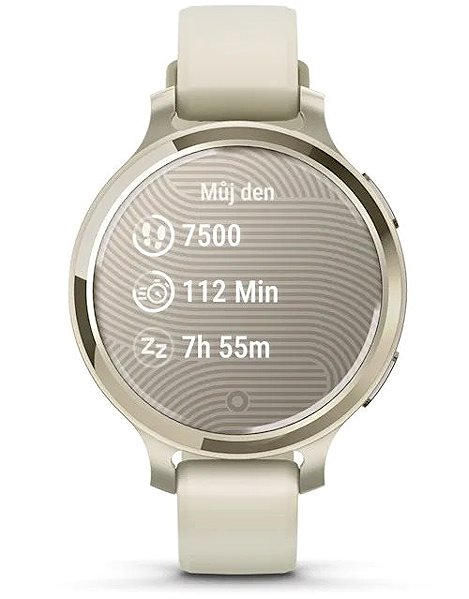Garmin Lily 2 Active Lunar Gold/Bone Silicone Band smartwatch
.