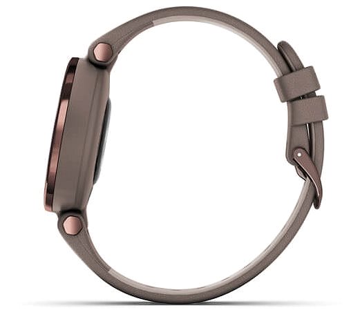 Smart Watch Garmin Lily Classic Dark Bronze/Paloma Leather Band Lateral view