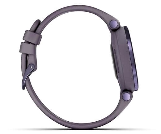 Smart Watch Garmin Lily Sport Midnight Orchid/Orchid Silicone Band Lateral view