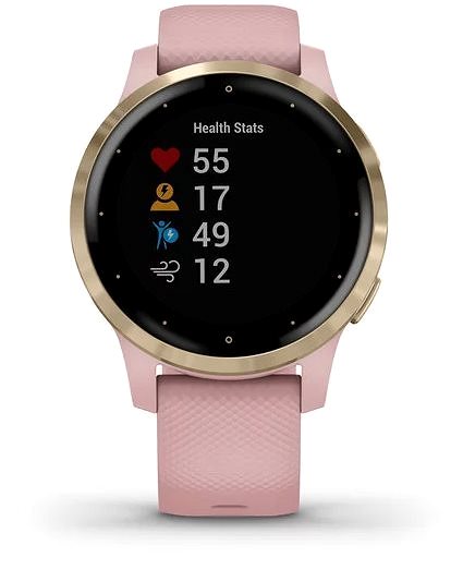 Smart hodinky Garmin Vívoactive 4S LightGold Pink Screen