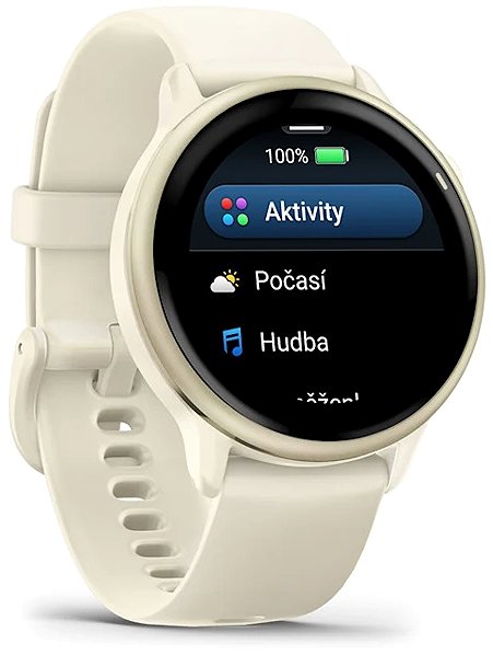 Smart Watch Garmin Vívoactive 6 Lunar Gold/Bone Band ...