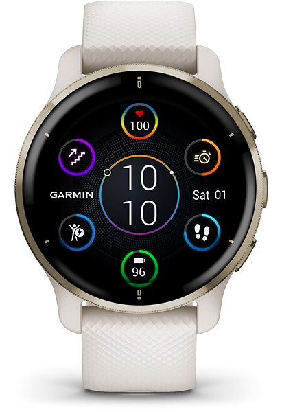 Garmin Venu 2 Plus Cream Gold/White Band za 9 190 Kč - Chytré hodinky ...