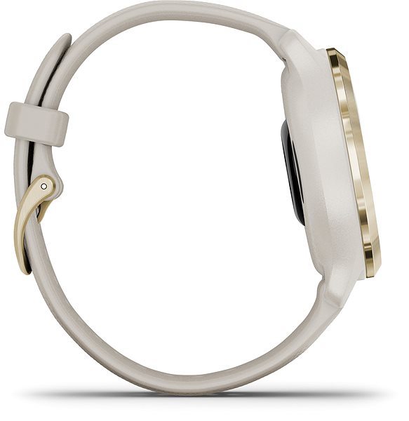 Smart Watch Garmin Venu 2S Light Gold/Sand Band Lateral view