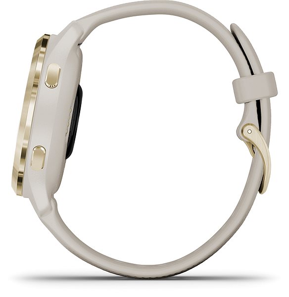 Smart Watch Garmin Venu 2S Light Gold/Sand Band Lateral view