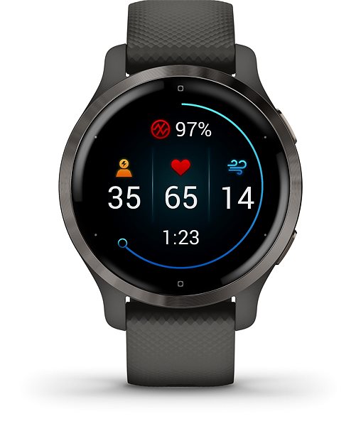 Smart Watch Garmin Venu 2S Slate/Black Band Screen
