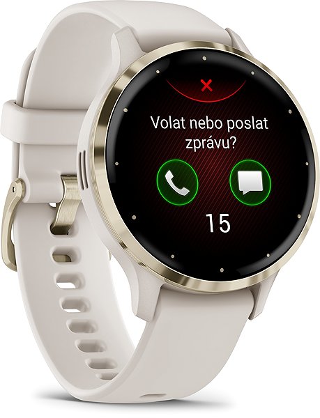 Smart Watch Garmin Venu 3S Cream Gold/Ivory Band ...