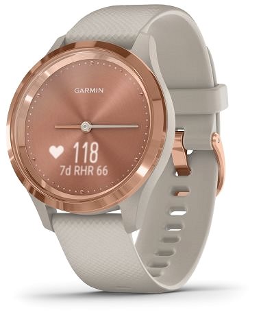 Smart hodinky Garmin Vívomove 3S Sport RoseGold Sand Bočný pohľad