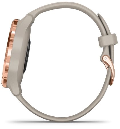 Smart hodinky Garmin Vívomove 3S Sport RoseGold Sand Bočný pohľad