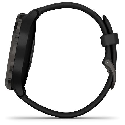 Smartwatch Garmin Vívomove 3 Sport, Slate Black Seitlicher Anblick