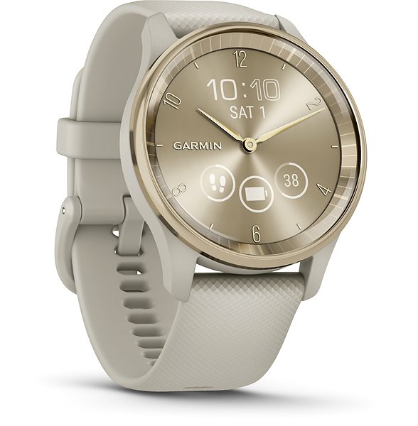 Smart Watch Garmin Vívomove Trend Cream Gold/French Grey ...