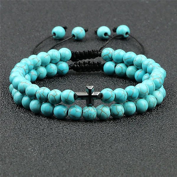 Predator Q1 Firwood Men's Bracelets Blue, Set of 2.