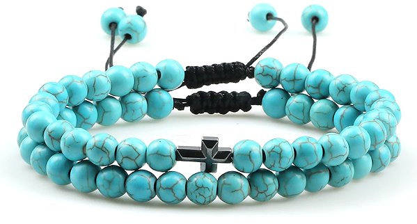 Predator Q1 Firwood Men's Bracelets Blue, Set of 2.