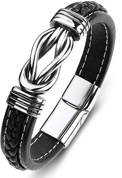 Predator Q1 Garnet Men's Bracelet Black 25cm.
