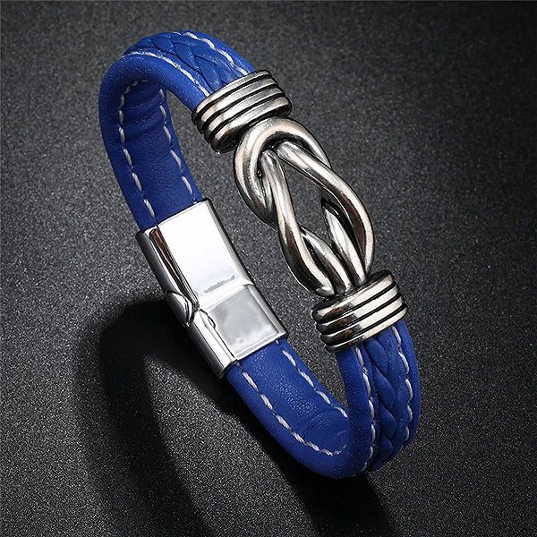 Predator Q1 Goldstone Men's Bracelet, Blue, 22cm.