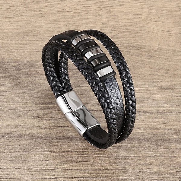 Predator Q1 Chronos Men's Bracelet Black 21 cm.