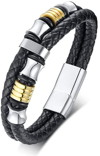 Predator Q1 Nomad men's bracelet black 21.5cm.