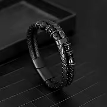 Predator Q1 Sunwood Men's Bracelet Black 25 cm.