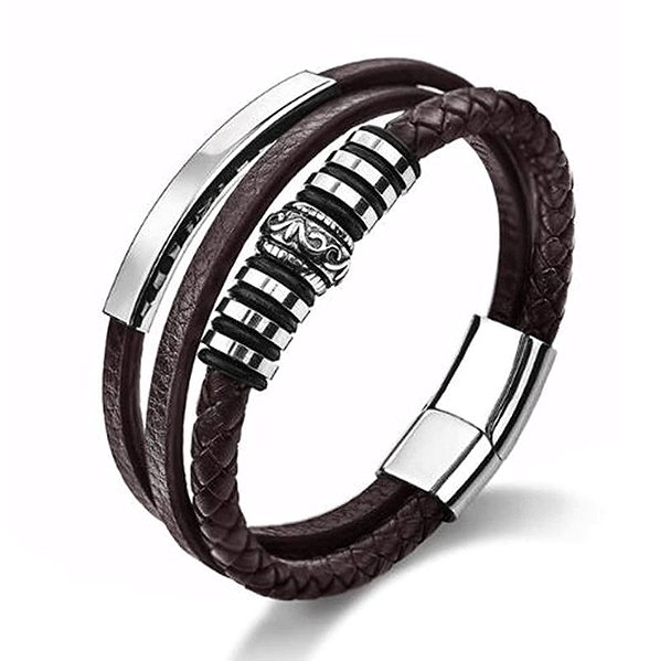 Predator Q1 Wildstone Men's Bracelet Brown 20.5cm