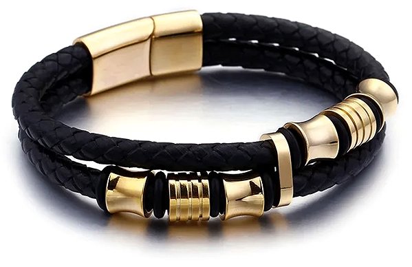 Predator Q1 Wyvern Men's Bracelet Black 21.5cm.