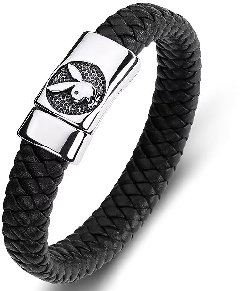 Predator Q1 Playboy Elegant Leather Bracelet 23cm Black