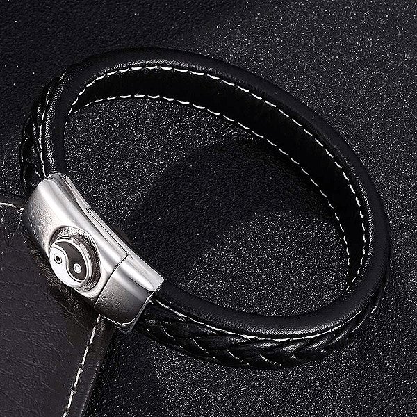 Predator Q1 PD0352 Yin Yang 25cm Black Bracelet .