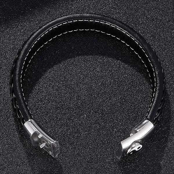 Predator Q1 PD0352 Yin Yang 25cm Black Bracelet .