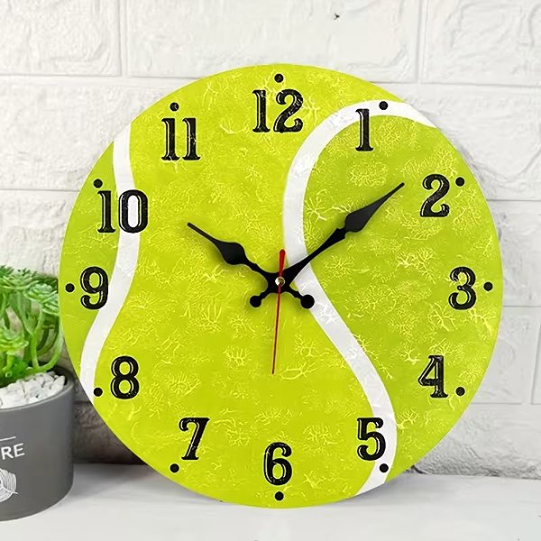 Wall Clock Predator Q1 Wall Clock Tennis Ball 30 cm × 30 cm ...
