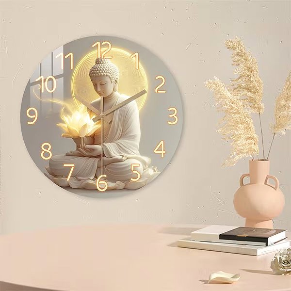 Wall Clock Predator Q1 Wall Clock Buddha 30 cm × 30 cm ...