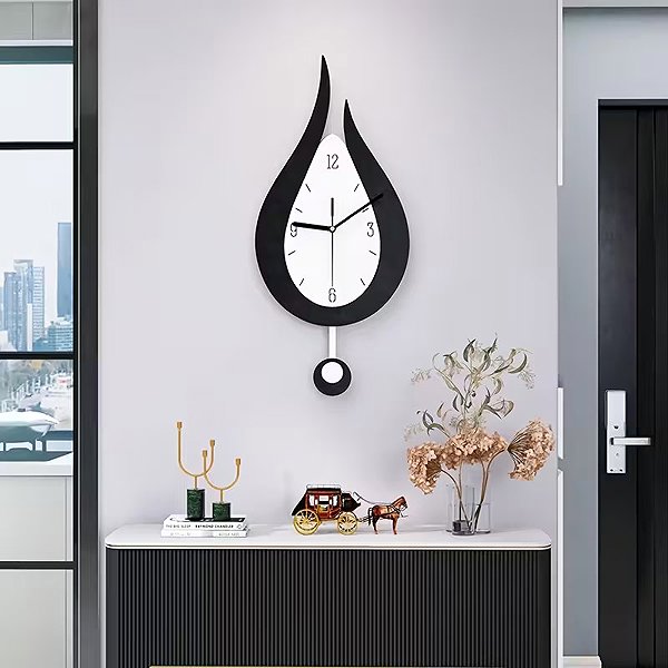 Wall Clock Predator Q1 Wall clock in drop shape 26 cm × 50 cm ...
