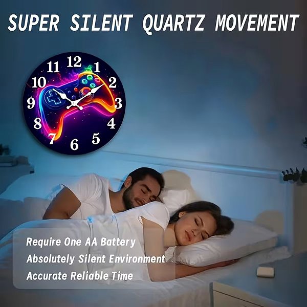 Wall Clock Predator Q1 Wall Clock in cyberpunk style 30 cm × 30 cm ...