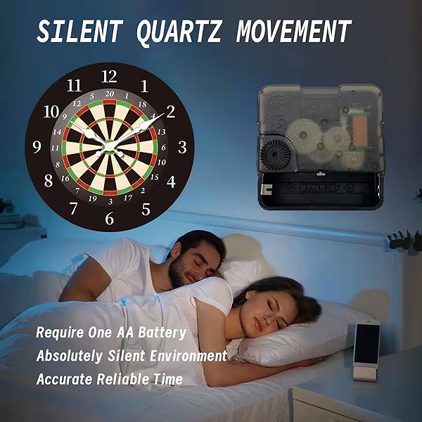 Wall Clock Predator Q1 Wall clock with target and arrow 35 cm × 35 cm ...