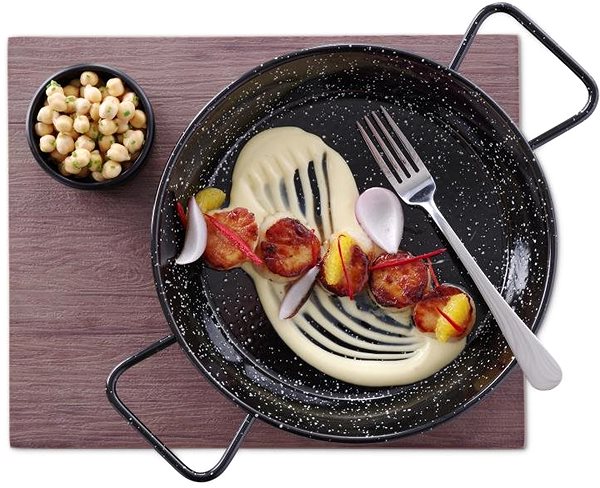 HENDI enamel pan for paella 200mm 622735 .