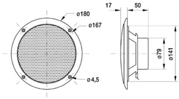 Speaker VISATION Sauna speaker, 80 W ...