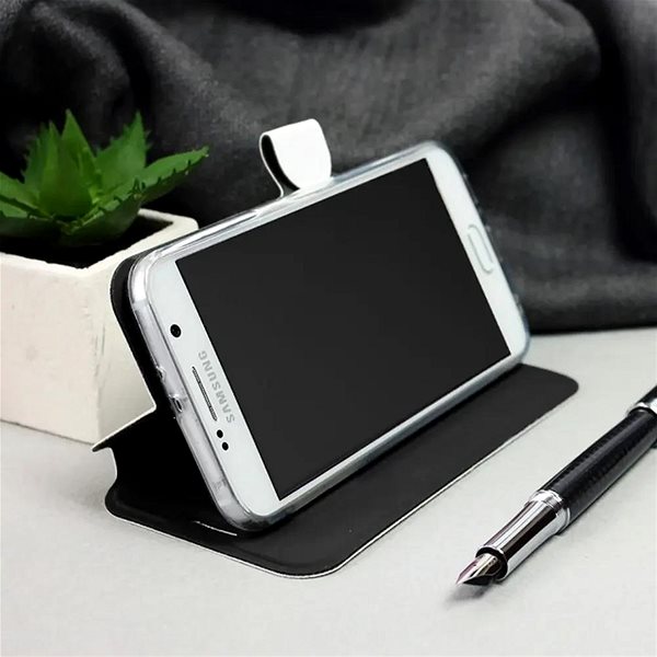 Pouzdro na mobil Mobiwear Soft Touch flip pro Honor Magic5 Pro 5G - Zelené & Černé ...