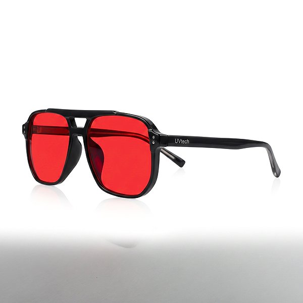 Computerbrille Uvtech Sleep-3M elegante Blaulichtfilter-Brille für Herren, rot ...