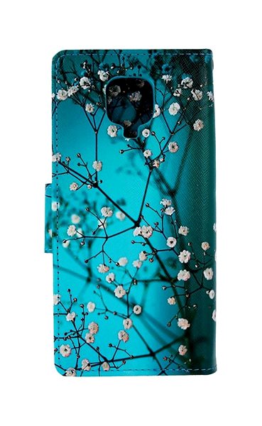 Kryt na mobil TopQ Xiaomi Redmi Note 9 Pro knihový Modrý s kvetmi 50624 ...