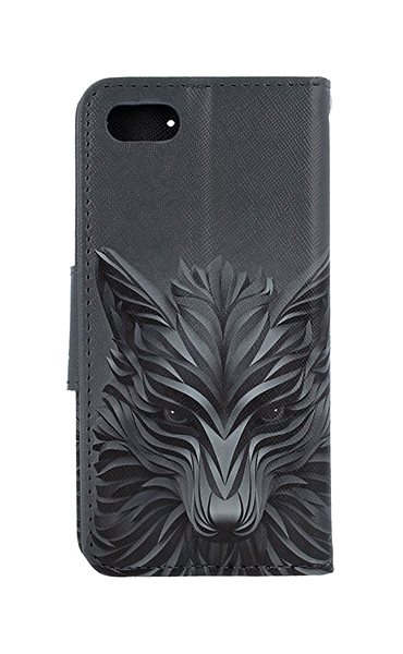 Puzdro na mobil TopQ iPhone SE 2020 knižkové Vlk 49759 ...