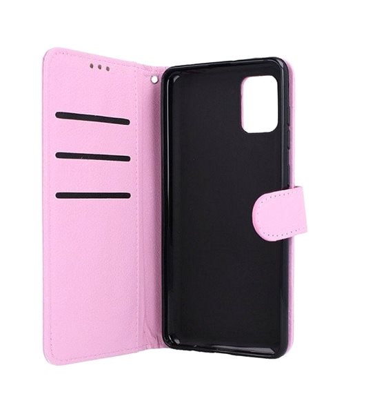 Kryt na mobil TopQ Samsung A31 knihový svetlo ružový s prackou 51075 ...