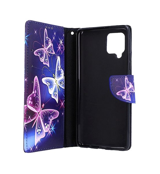 Pouzdro na mobil TopQ Samsung A42 knížkové Modré s motýlky 55534 ...