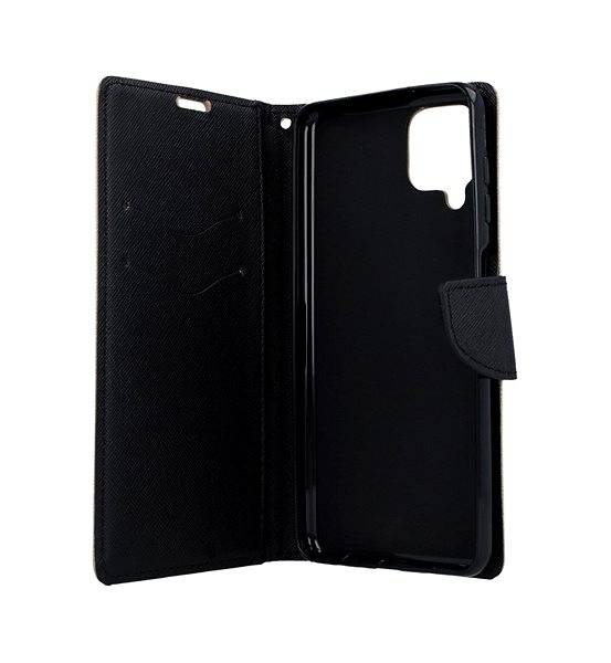 Puzdro na mobil TopQ Samsung A12 knižkové zlaté 56173 ...